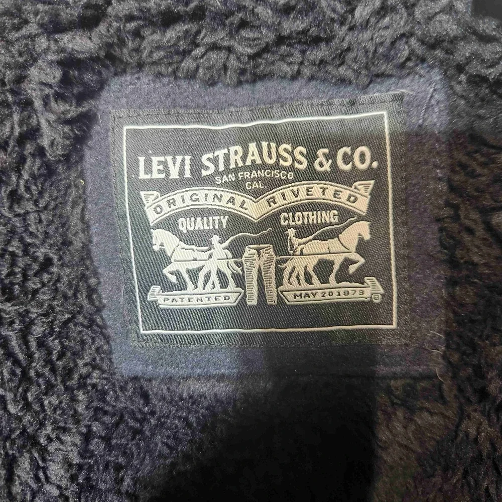 Levi's‎ Mens Wool-Feel Jacket Sherpa Fleece Lined Coat Sz Large
